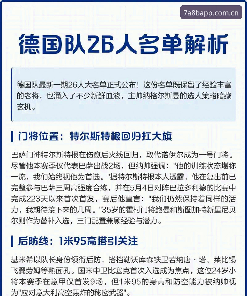 德国队26人大名单详解：诺伊尔回归创纪录，小将卡尔首秀引关注